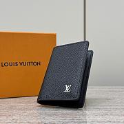 Colestore Louis Vuitton Pocket Organizer Taiga Leather 11.1x1x7.5cm - 4