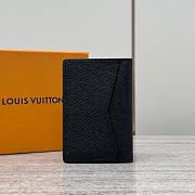 Colestore Louis Vuitton Pocket Organizer Taiga Leather 11.1x1x7.5cm - 3