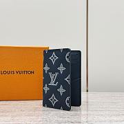 Colestore Louis Vuitton Pocket Organizer Navy Blue 11.1x1x7.5cm - 5
