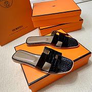 Colestore Hermes Oran sandal Black  - 2