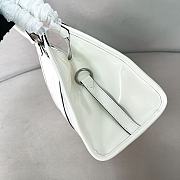 Colestore Prada Medium Leather Tote Bag in White 30.5x17.5x9cm - 5