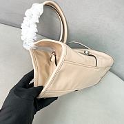 Colestore Prada Medium Leather Tote Bag in Beige 30.5x17.5x9cm - 6