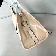 Colestore Prada Medium Leather Tote Bag in Beige 30.5x17.5x9cm - 4