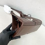 Colestore Prada Medium Leather Tote Bag in Brown 30.5x17.5x9cm - 5