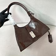 Colestore Prada Medium Leather Tote Bag in Brown 30.5x17.5x9cm - 4