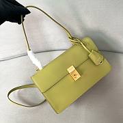 Colestore Prada Soft Sound Medium Leather Shoulder Bag Pistachio Green 28x16x10cm - 3