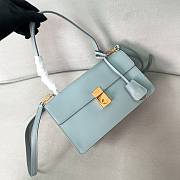 Colestore Prada Soft Sound Medium Leather Shoulder Bag Opaline 28x16x10cm - 4