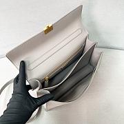 Colestore Prada Soft Sound Medium Leather Shoulder Bag Pumice Stone 28x16x10cm - 5
