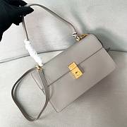 Colestore Prada Soft Sound Medium Leather Shoulder Bag Pumice Stone 28x16x10cm - 4