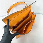 Colestore Prada Soft Sound Medium Leather Shoulder Bag Amber 28x16x10cm - 3