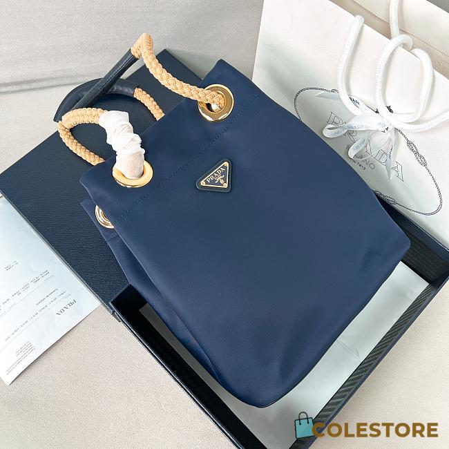 Colestore Prada Mariner Re-Nylon Small Bucket Bag Baltic Blue 28x23.5x16.5cm - 1