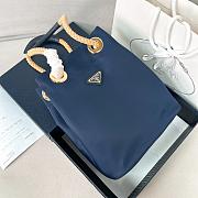 Colestore Prada Mariner Re-Nylon Small Bucket Bag Baltic Blue 28x23.5x16.5cm - 1