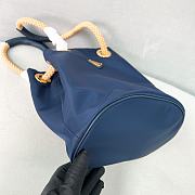 Colestore Prada Mariner Re-Nylon Small Bucket Bag Baltic Blue 28x23.5x16.5cm - 3