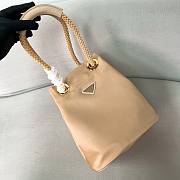 Colestore Prada Mariner Re-Nylon Small Bucket Bag Camel Brown 28x23.5x16.5cm - 4