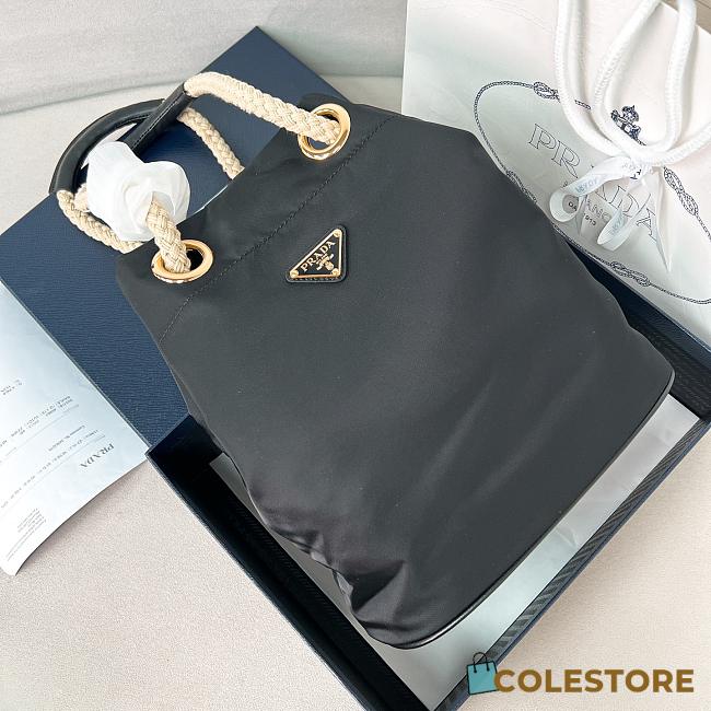 Colestore Prada Mariner Re-Nylon Small Bucket Bag Black 28x23.5x16.5cm - 1