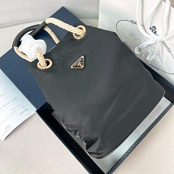 Colestore Prada Mariner Re-Nylon Small Bucket Bag Black 28x23.5x16.5cm