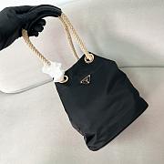 Colestore Prada Mariner Re-Nylon Small Bucket Bag Black 28x23.5x16.5cm - 5
