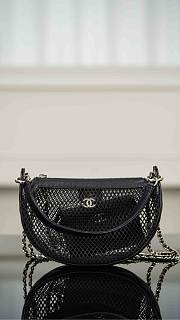Colestore Chanel Chain Clutch Mesh, Shiny Lambskin & Gold-Tone Metal black 15x22x6cm - 1