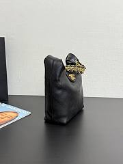 Colestore Chanel Hobo Bag Shiny Lambskin & Gold-Tone Metal Black 35x30x14cm - 4