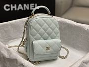 Colestore Chanel 24C Mini Backpack Caviar in Mint 18×13×9cm - 2