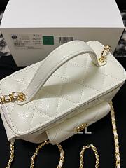 Colestore Chanel Quilted Polly Pocket White Caviar 10 x 17 x 8.5cm - 4