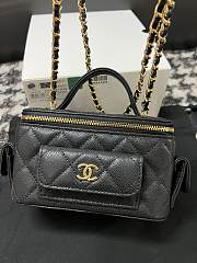 Colestore Chanel Quilted Polly Pocket Black Caviar 10 x 17 x 8.5cm - 1