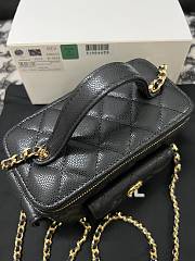 Colestore Chanel Quilted Polly Pocket Black Caviar 10 x 17 x 8.5cm - 2