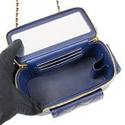 Colestore Chanel Quilted Polly Pocket Dark Blue Caviar 10 x 17 x 8.5cm - 5