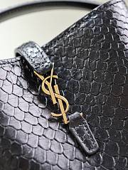 Colestore YSL Saint Laurent Le 37 Embossed Leather in Black 15x13x6cm - 6