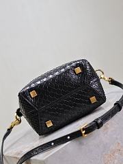 Colestore YSL Saint Laurent Le 37 Embossed Leather in Black 15x13x6cm - 2