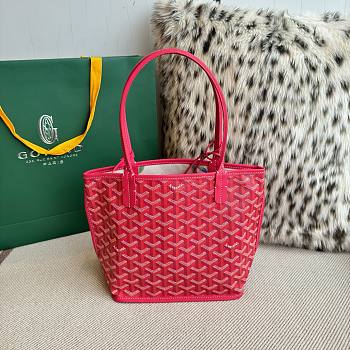 Colestore Goyard Saint Louis Red Goyardine Coated 20.5x9x20 cm