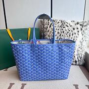 Colestore Goyard Saint Louis Blue Goyardine Coated 34x15x28cm - 6