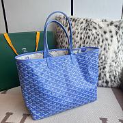 Colestore Goyard Saint Louis Blue Goyardine Coated 34x15x28cm - 4