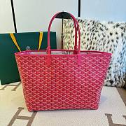 Colestore Goyard Saint Louis Red Goyardine Coated 34x15x28cm - 4