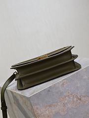 Colestore YSL Saint Laurent Suede And Smooth Solferino Kaki 22x18x5cm - 6