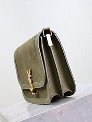 Colestore YSL Saint Laurent Suede And Smooth Solferino Kaki 22x18x5cm - 2