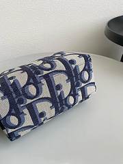 Colestore Dior Toiletry Bag Beige and Black Maxi Dior Oblique Jacquard 23.5×18×11cm - 2
