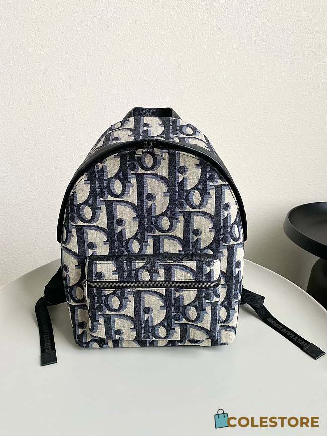 Colestore Dior Rider Backpack 'Beige Black' Dior Oblique 30x42x15cm - 1