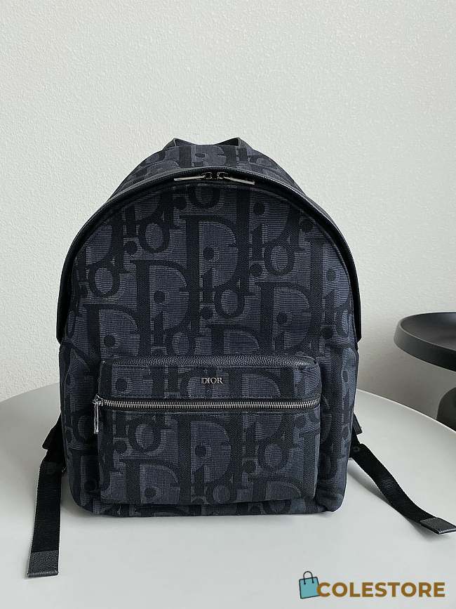 Colestore Dior Rider Backpack 'Black' Dior Oblique 30x42x15cm - 1