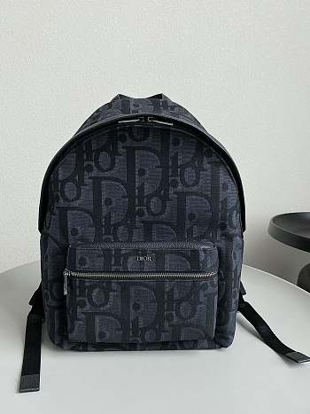 Colestore Dior Rider Backpack 'Black' Dior Oblique 30x42x15cm