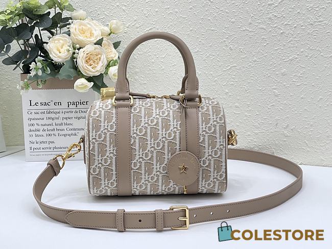 Colestore Dior Groove 20 Bag Natural Dior Oblique Jacquard 20.5×13.5×12cm - 1