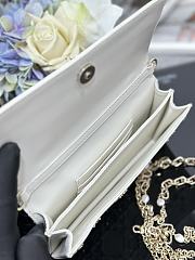 Colestore Dior Or My Dior Mini Bag Latte Cannage Calfskin Embroidered with Gold-Tone Sequins 21 x 11.5 x 4 cm - 3