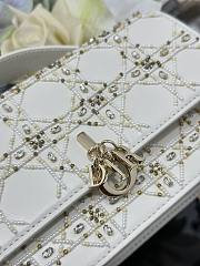 Colestore Dior Or My Dior Mini Bag Latte Cannage Calfskin Embroidered with Gold-Tone Sequins 21 x 11.5 x 4 cm - 2