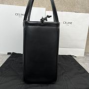 Colestore Celine Cabas Anais Triomphe in Grained calfskin in Black 44x28x18cm - 5