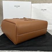 Colestore Celine Cabas Anais Triomphe in Grained calfskin in Brown 44x28x18cm - 6