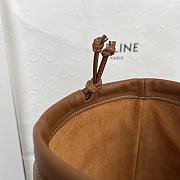 Colestore Celine Cabas Anais Triomphe in Grained calfskin in Brown 44x28x18cm - 5
