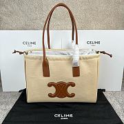 Colestore Celine Cabas Anais Triomphe in Beige 44x28x18cm - 1