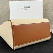 Colestore Celine Cabas Drawstring Cuir Triomphe In Textile And Calfskin Natural 22x17x15cm - 6