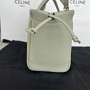 Colestore Celine Cabas Triomphe Small Green Drawstring Bag 22x17x15cm - 2