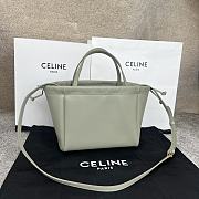 Colestore Celine Cabas Triomphe Small Green Drawstring Bag 22x17x15cm - 4